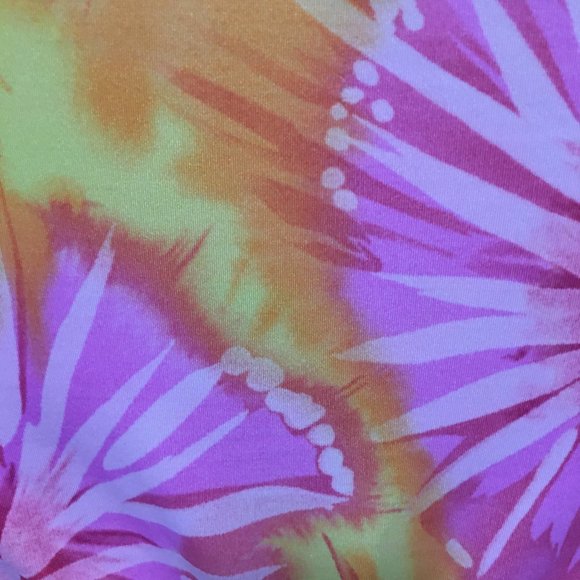 👙 Speedo Takini Tie Dye Pink Orange - Picture 5 of 9